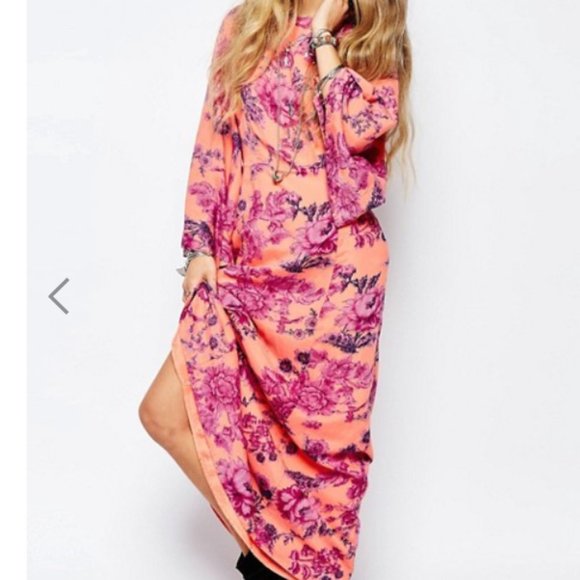 NWT Free People Melrose Floral Open Back Maxi - Picture 12 of 15